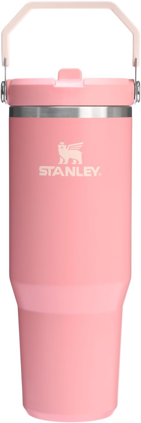STANLEY IceFlow Flip Straw 2.0 Tumbler 30oz Pink Mesa — фото 1