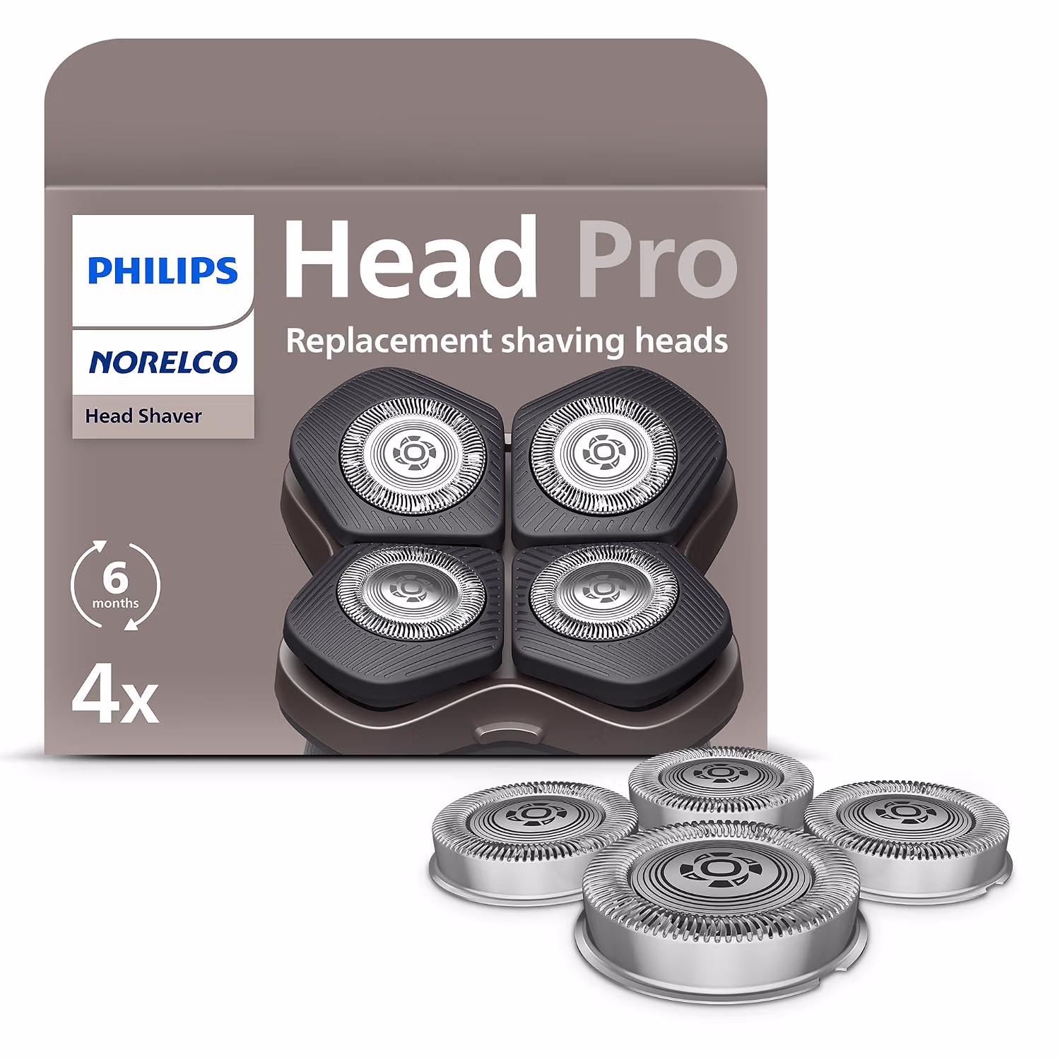 Philips Norelco Head Shaver Replacement Heads, Set of 4 Blades — фото 1