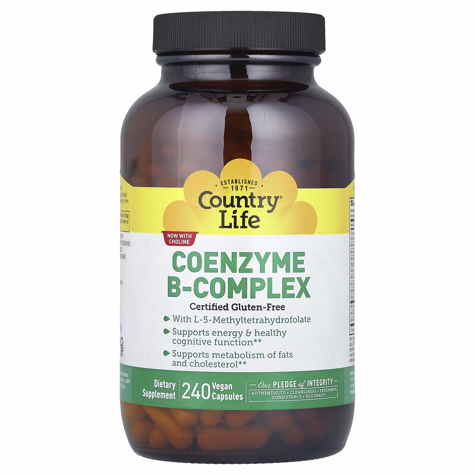 Country Life Coenzyme B-Complex 240 Vegan Capsules — фото 1